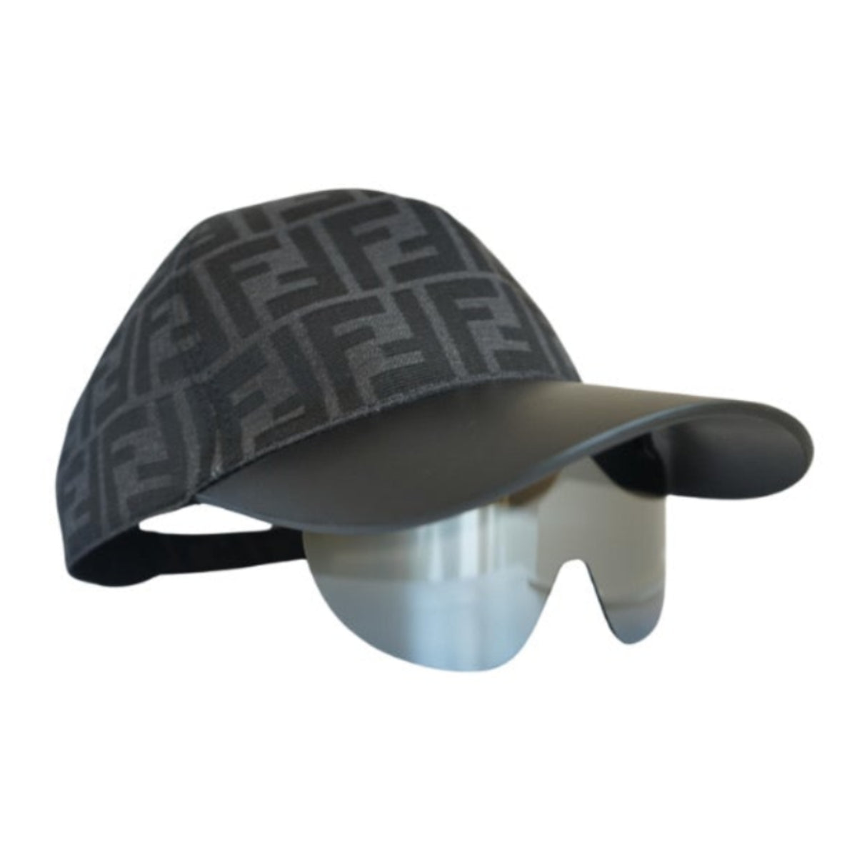 FENDI FULL MONOGRAM PEAKED CAP