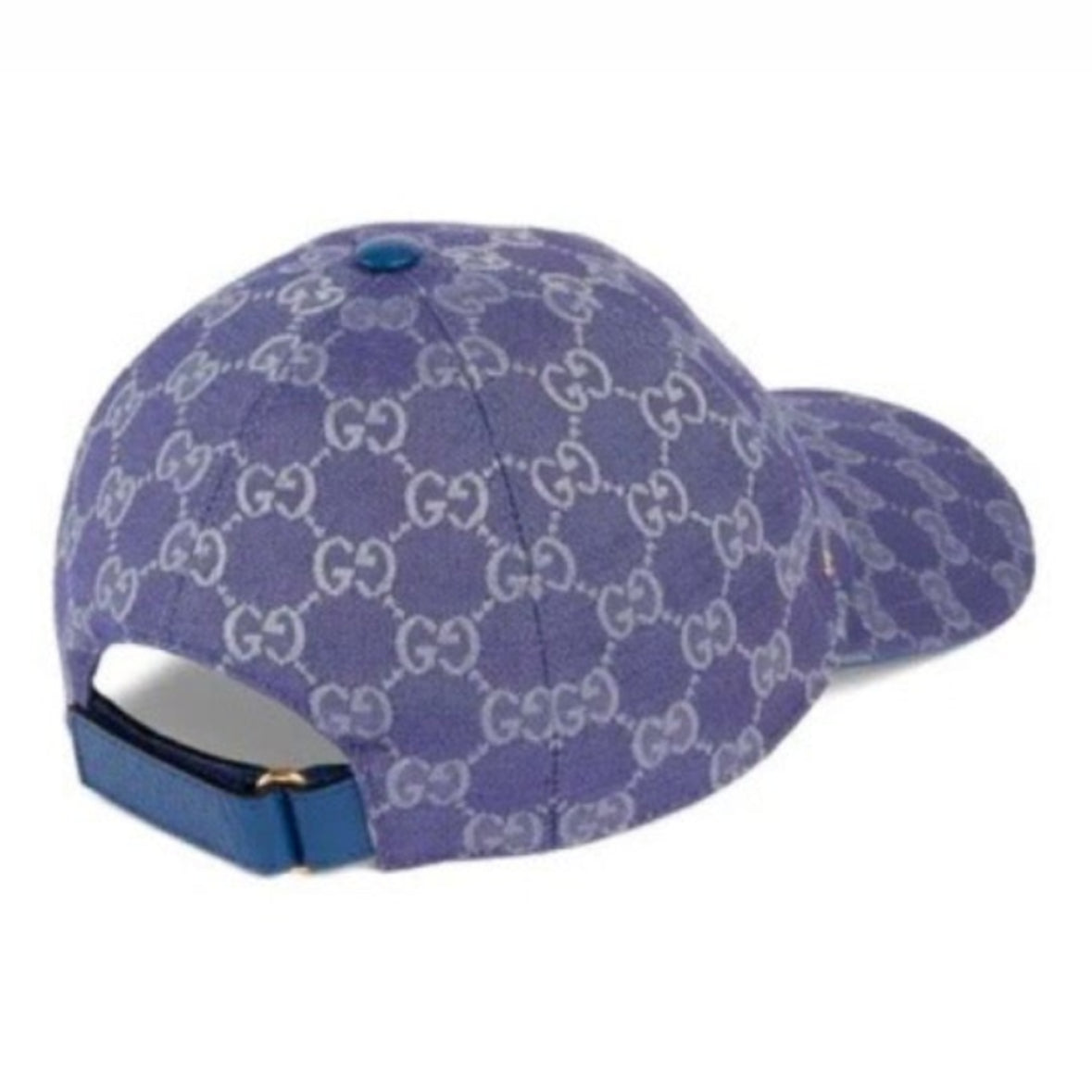 BLUE GG GUCCI CANVAS BASEBALL CAP
