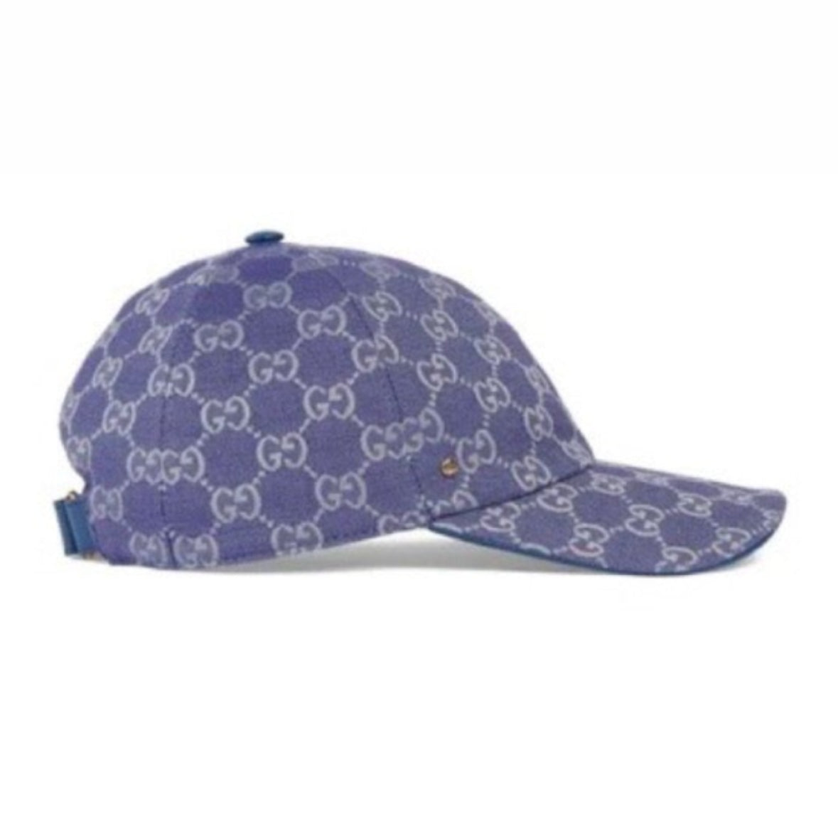 BLUE GG GUCCI CANVAS BASEBALL CAP