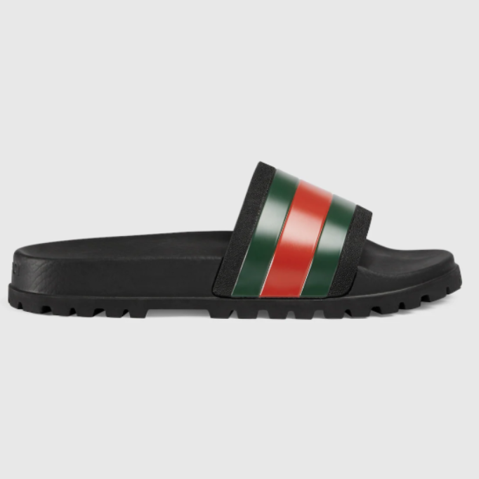 GUCCI men's rubber sole sandals