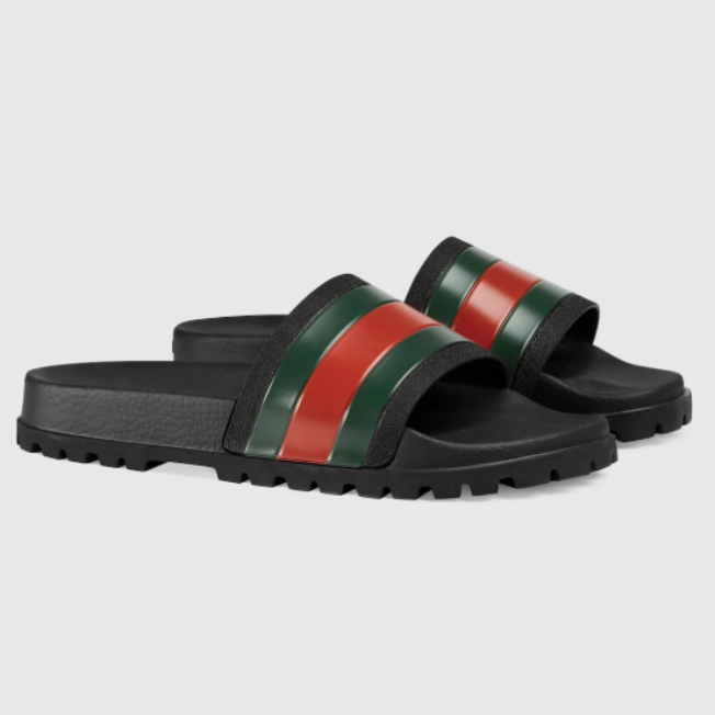 GUCCI men's rubber sole sandals